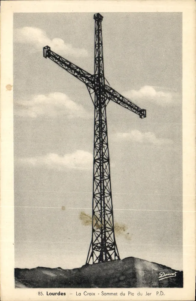 Lourdes — A Cruz — Cume do Pic du Jer P.D. — Doucet - Frente