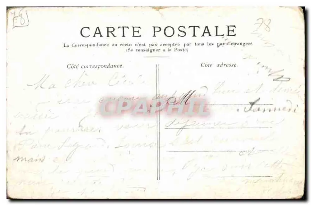 Versalhes — O Grande Trianon — Chocolat Guérin-Boutron Paris - Verso