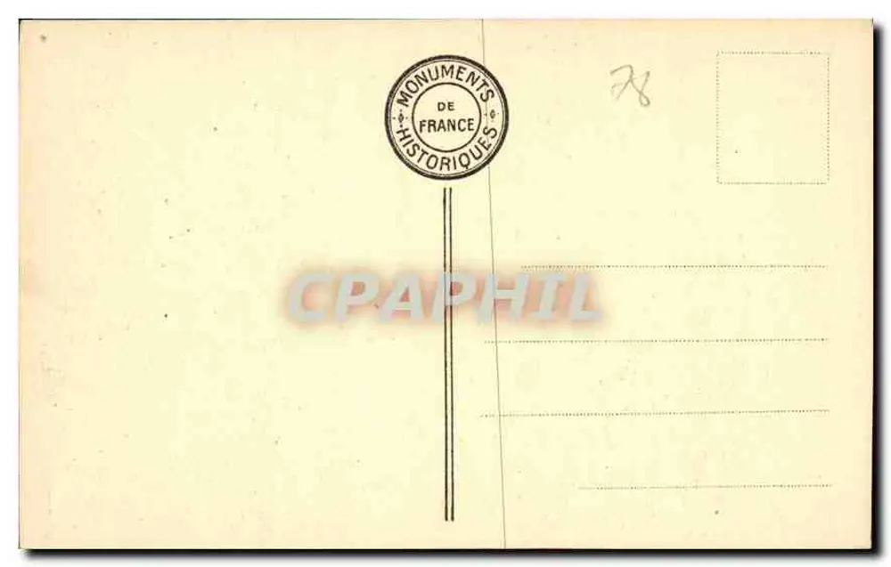 Parque de Rambouillet — Laticínio de Marie-Antoinette — A Mesa de Napoleão - Verso