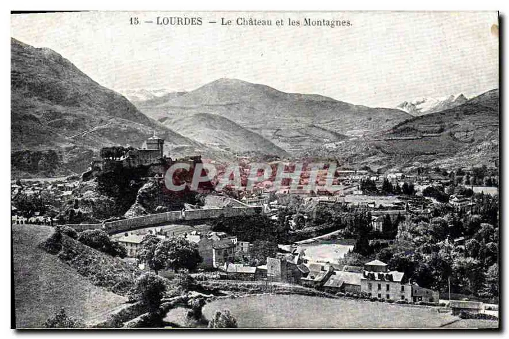 Lourdes — Schloss und Berge — n°15 - Vorderseite