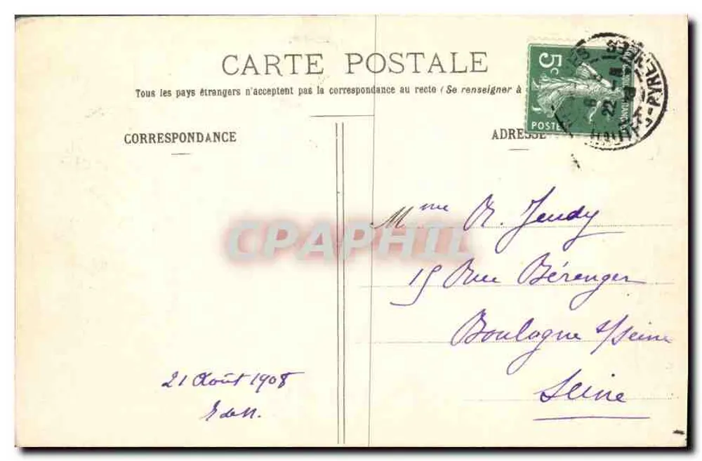 Lourdes - A Basílica - O Gave - BR 656 - Verso