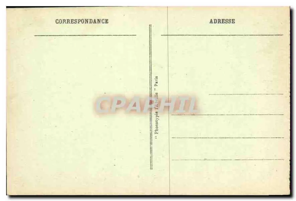 Castelo de St-GERMAIN-en-LAYE — Sede da delegação austríaca na Conferência de Paz assinada em 10 de setembro de 1919 — Phototype 'Labelle' Paris - Verso
