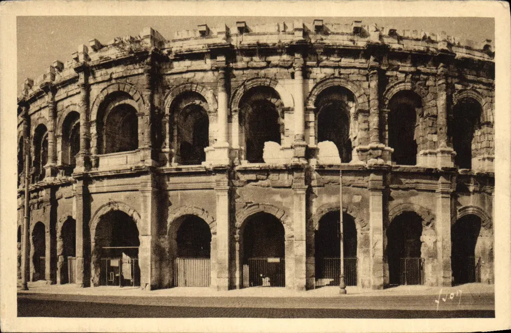 Nîmes (Gard) — Aussicht von außen auf die Arenen — Les Éditions d'Art Marcel, Paris - Vorderseite