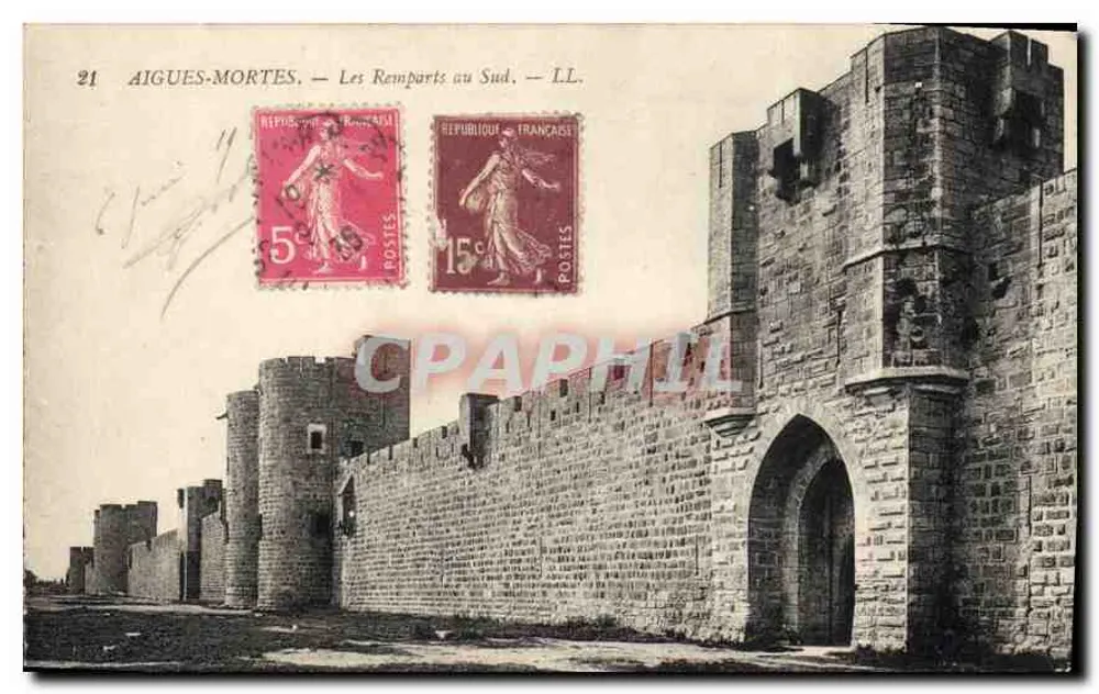 Aigues-Mortes — Les Remparts au Sud — LL. - Vorderseite