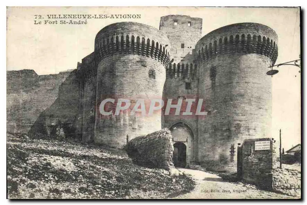 Villeneuve-lès-Avignon — O Forte Saint-André — Editor: J. Jean, Argagnan, n°72 - Frente
