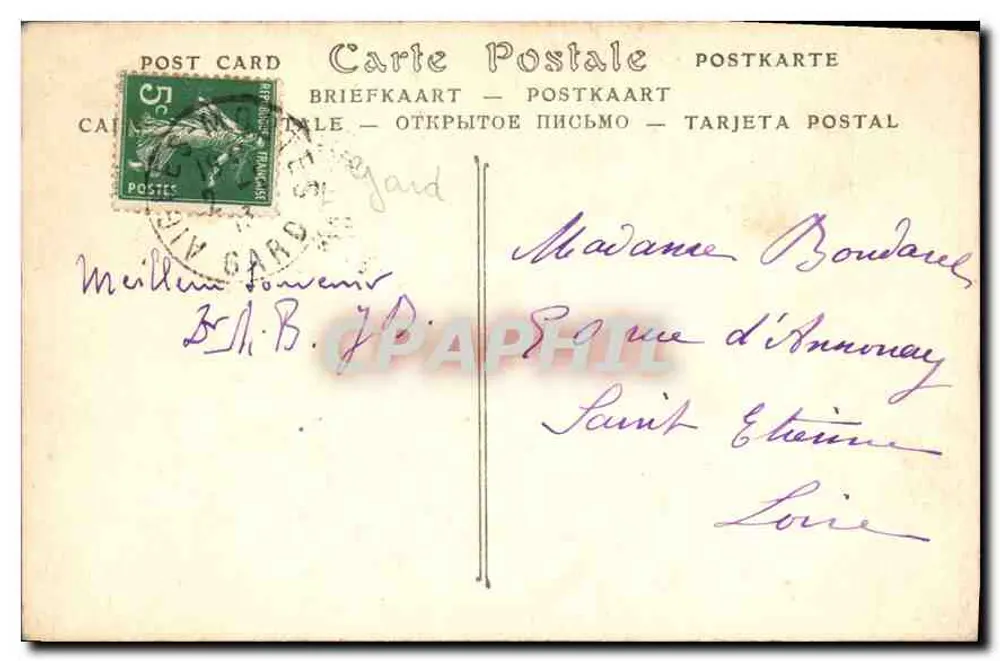 Aigues-Mortes — Die Mauern, Ostseite — ND Phot. - Rückseite