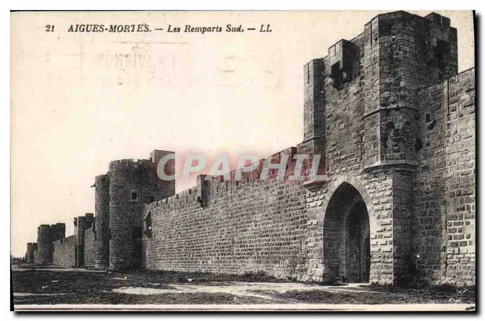 Aigues-Mortes — Die südlichen Mauern — LL - Vorderseite