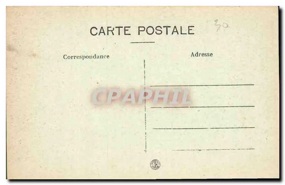 Nîmes — Garten der Fontaine, Römische Bäder — A.R. n°27 - Rückseite