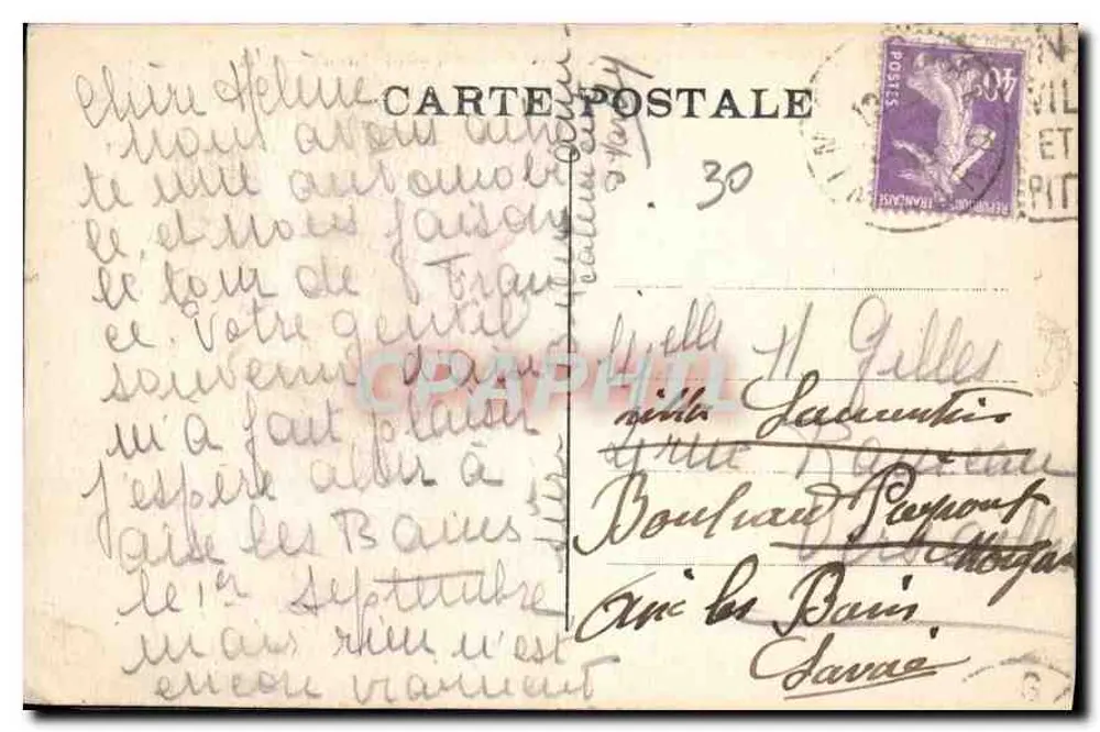 Nîmes — Die Arenen, äußere Ansicht (Westseite) — A.R. - Rückseite