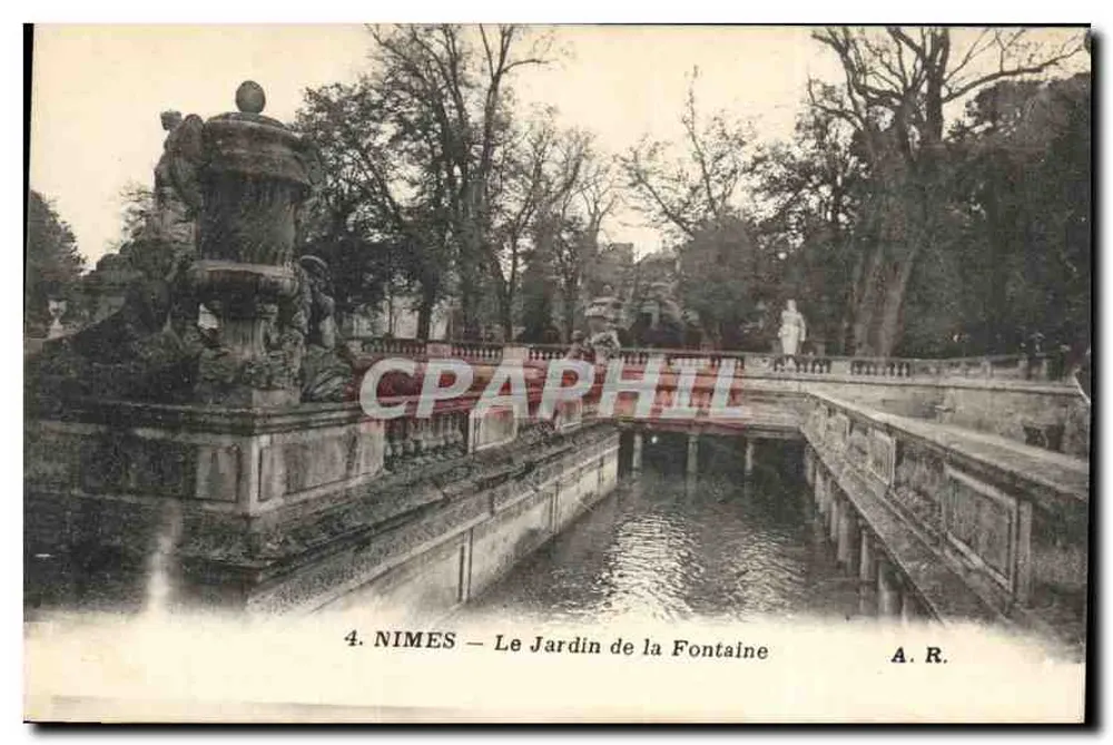 Nîmes — Le Jardin de la Fontaine — A.R. n°4 - Vorderseite