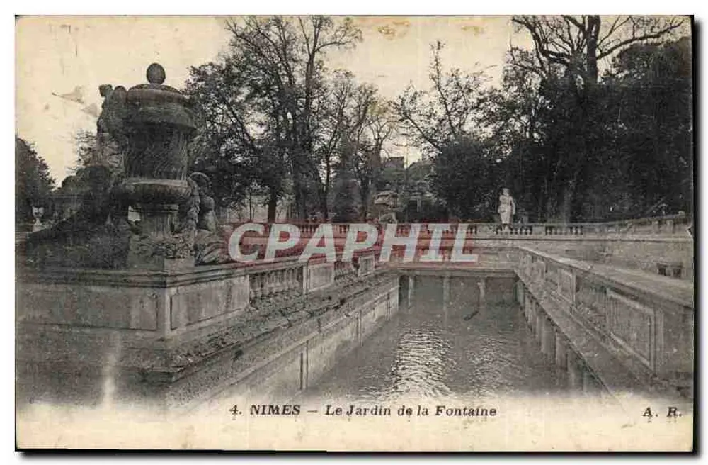 Nîmes — Le Jardin de la Fontaine — A. R. n°4 - Vorderseite