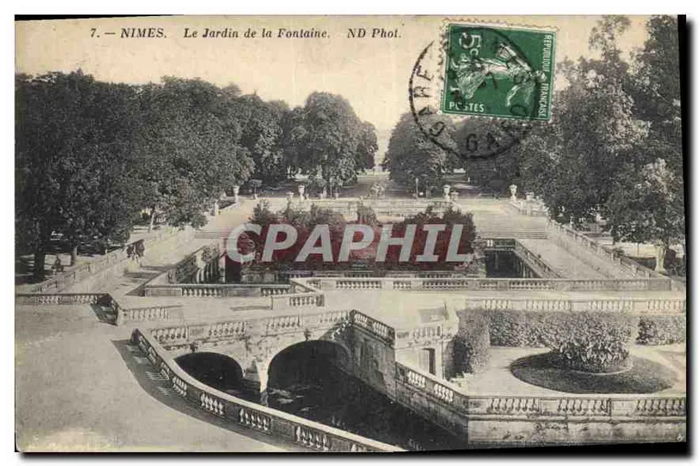 Nîmes. Der Garten der Fontaine — ND Phot. - Vorderseite
