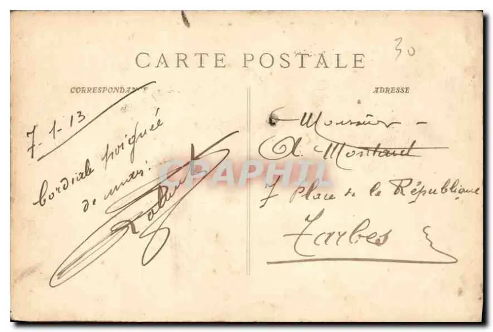 Nîmes - Jardins da Fontaine - A Fonte — P. Ruat, editor, Marselha - Verso