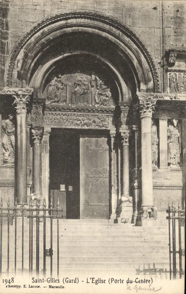 Saint-Gilles (Gard) - Die Kirche (Zentrale Pforte) — phototyp. E. Lacour — Marseille - Vorderseite