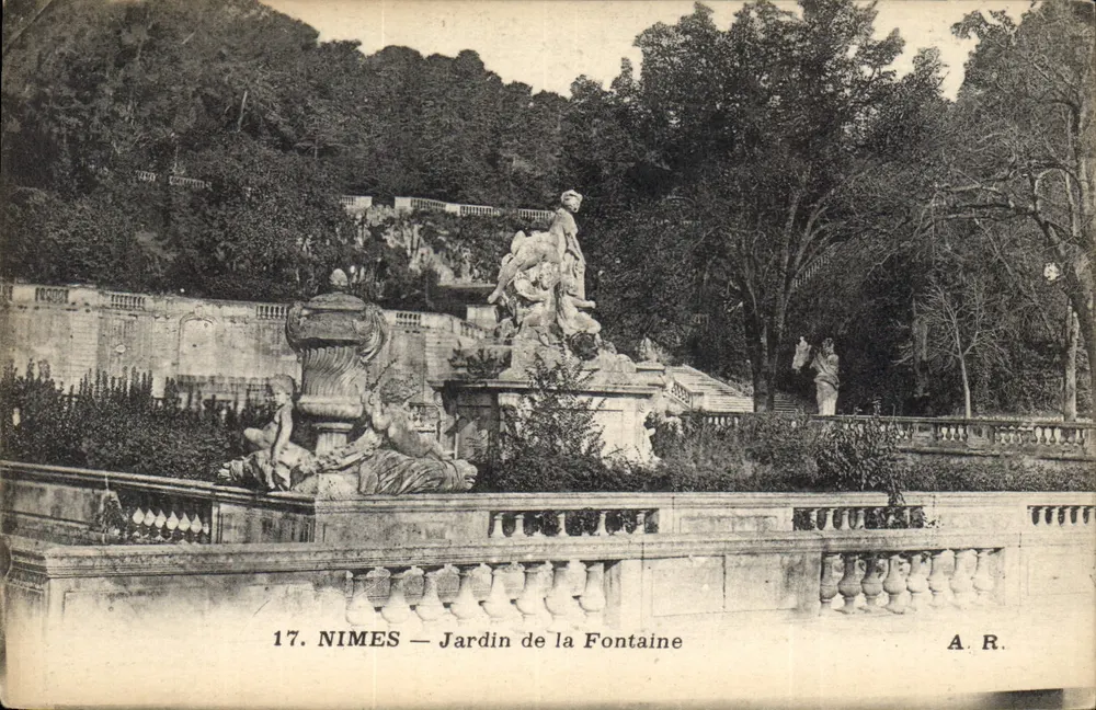 Nîmes — Jardin de la Fontaine — A.R. n°17 - Vorderseite