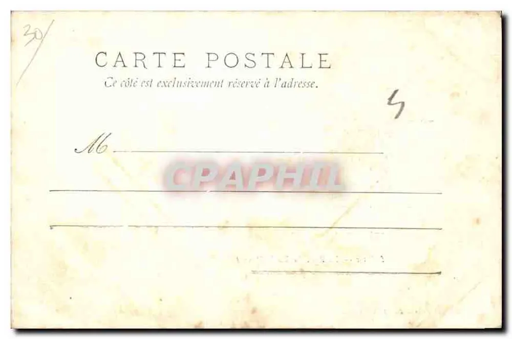 O Pont du Gard — 3e vista — Edições J. Brun Cie, & Carpentras, n° 516 ter - Verso