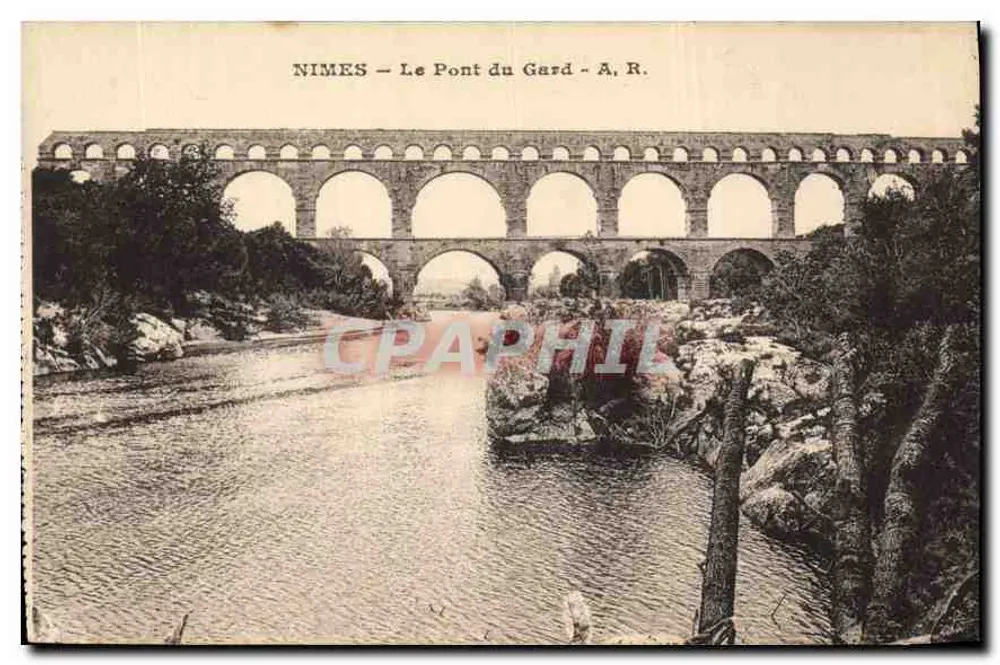 NIMES — O Pont du Gard — A. R. - Frente
