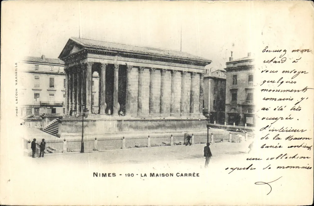 Nîmes - 190 - A Maison Carrée — Fot. Lacou Marseille - Frente