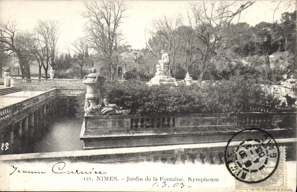 Nîmes - Garten der Fontaine. Nymphaeum — Jeanne Curriès, n°121 - Vorderseite