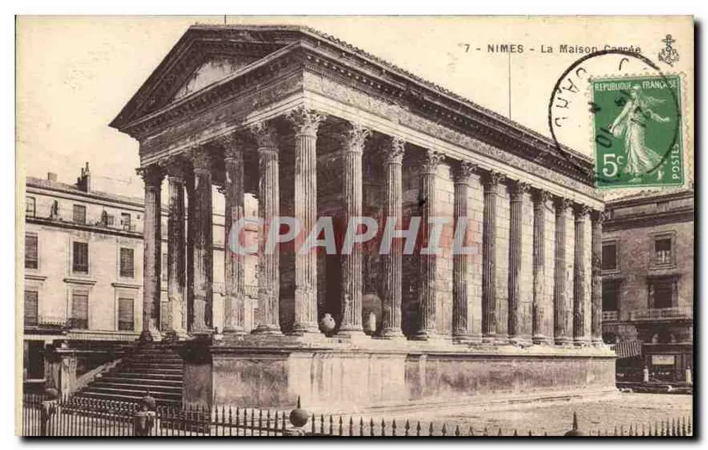 Nîmes - A Maison Carrée — editor desconhecido, n° de série 7 - Frente