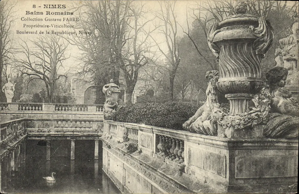 Nîmes - Roman Baths — Kolekcja Gustave FABRE, Bulwar République, Nîmes - Awers