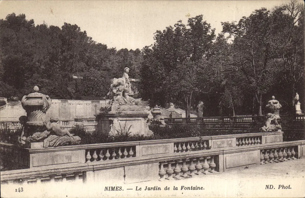 Nîmes — Der Garten der Fontaine — ND. Phot. n°143 - Vorderseite