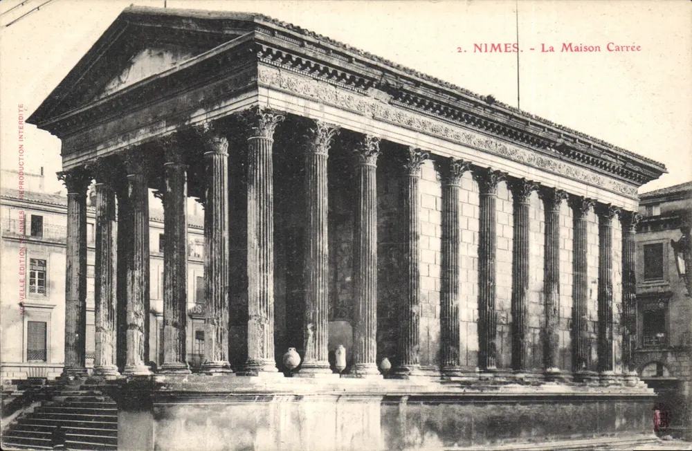 Nîmes - A Maison Carrée — Éditions V. Velle, série 2 - Frente