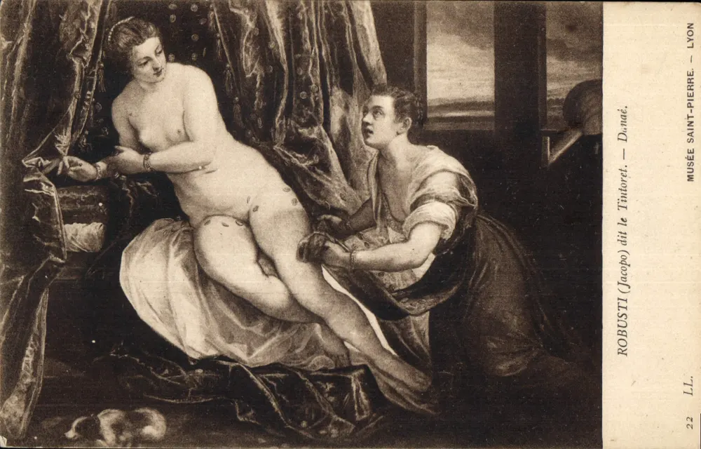 Danaé — peinture de Robusti dit le Tintoret — Musée Saint-Pierre, Lyon - Frente