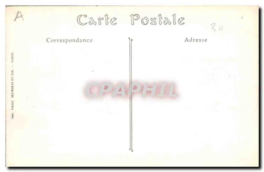 Nîmes — Vista interna das Arênes — Imp. Phot. Neurdrin et Cie, Paris - Verso