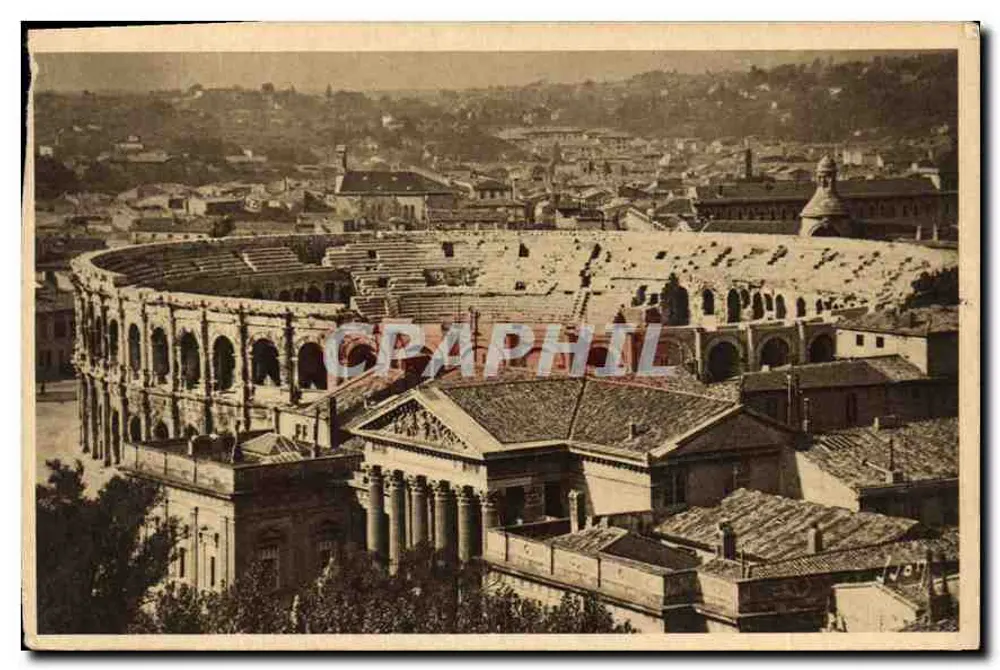 Nîmes (Gard) — As Arènes — Edições de Arte 'VON' Paris - Frente