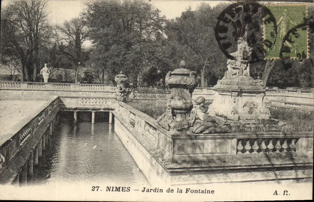 Nîmes — Jardin de la Fontaine — A.R. n°27 - Vorderseite