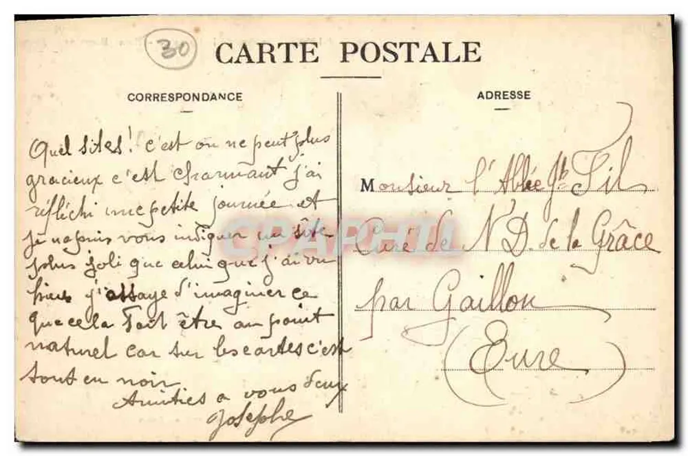 Nîmes - Jardins de la Fontaine - Bains Romains — Édition Grange & Fils, Nîmes - Rückseite
