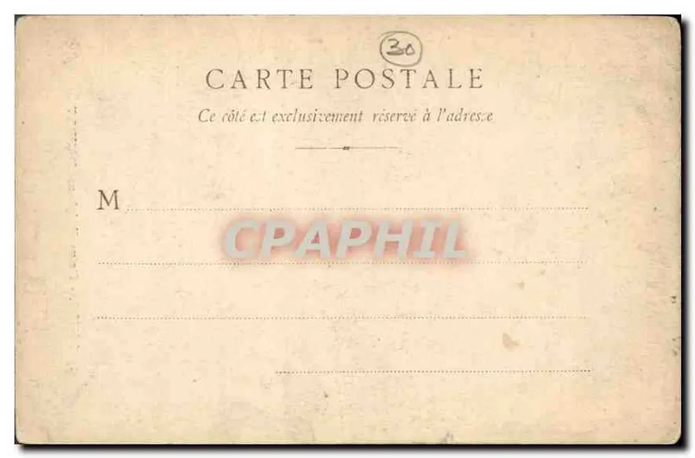 Nîmes - Estátua de Alphonse Daudet — editada por C. Chalon-saône, n° 125 - Verso