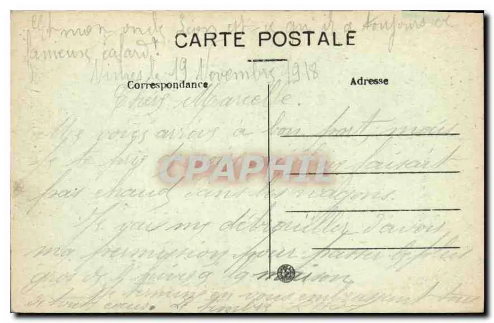 Nîmes — As Arênes, vista interior — A.R. n°38 - Verso