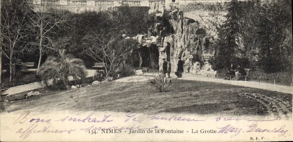 NIMES - Jardin de la Fontaine - La Grotte — Maz. Danilez, n°134 - Vorderseite