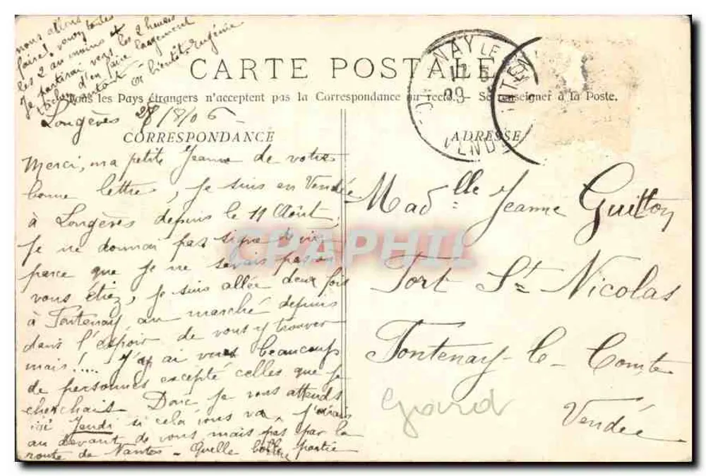 Nîmes - Vista geral das Arênes e da Esplanada — Editor E. Lacour, Marselha, n° 2340 - Verso