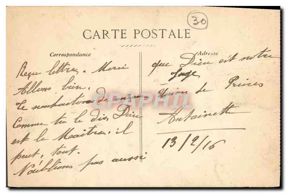 Nîmes - A Maison Carrée — editor Moutet e Roure, n°34 - Verso