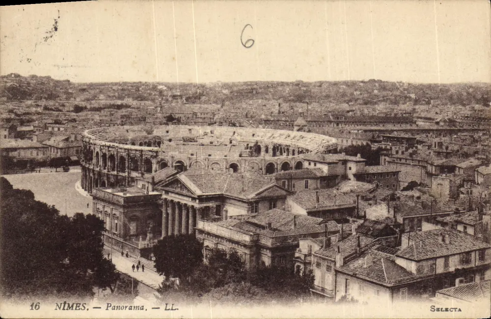 NÎMES — Panorama — LL. — Selecta - Frente