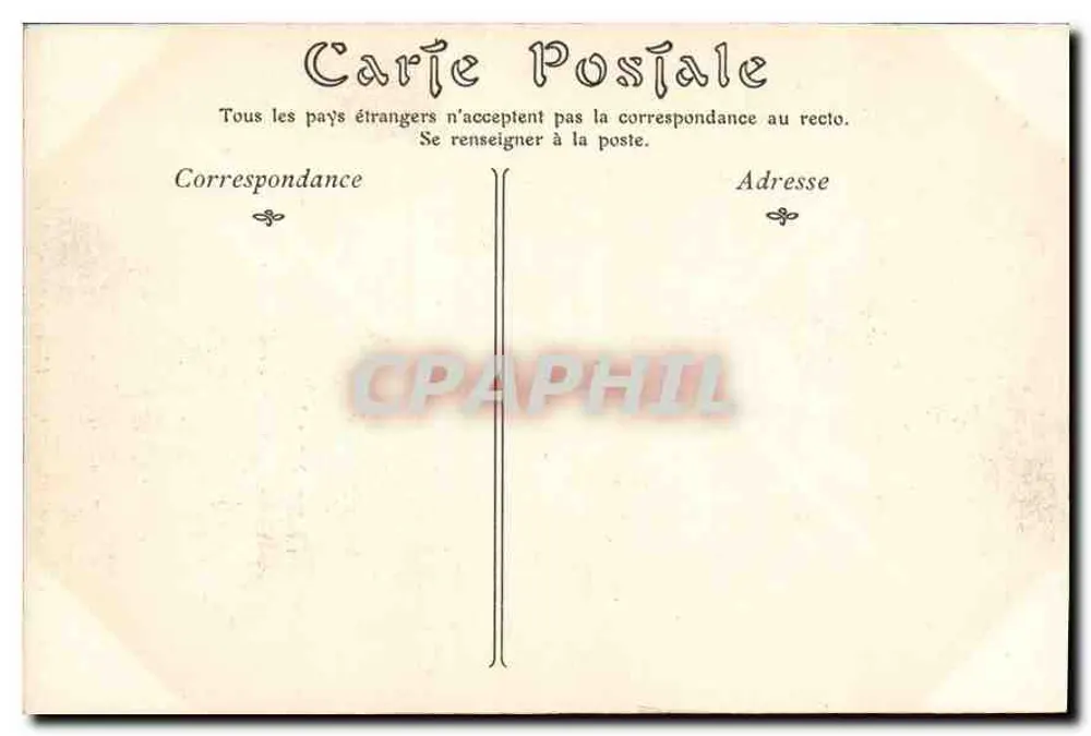 Château de Chantilly — Die Haupteingang und die Kapelle — Verlag unbekannt, Nr. 21 - Rückseite