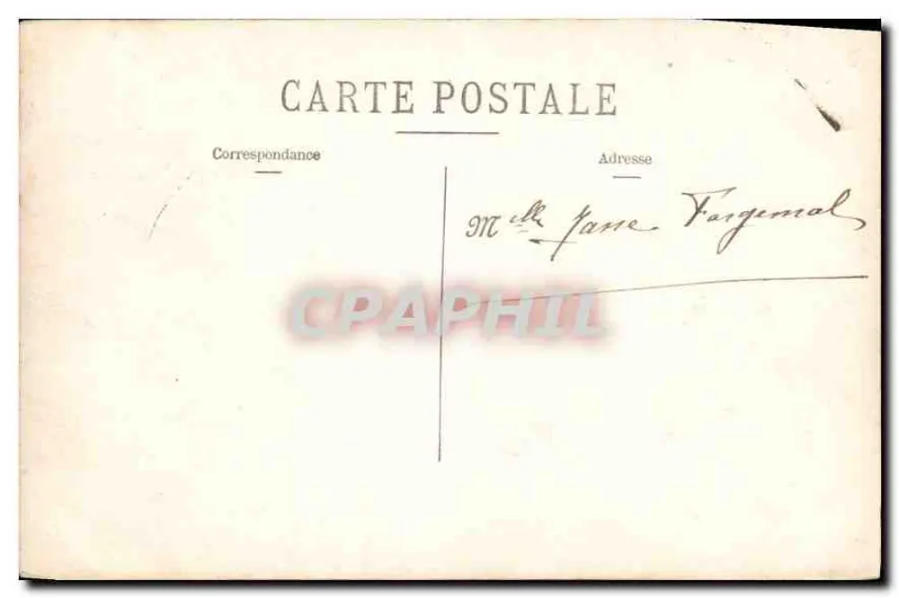 Bebê em um berço — foto circular — cartão postal assinado Annie - Verso