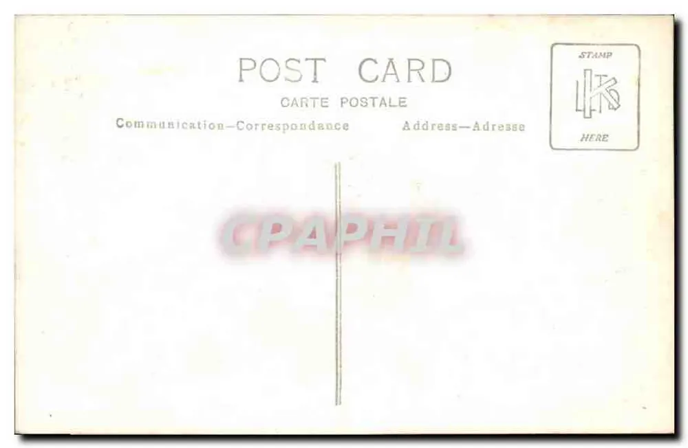 Porta de ferro forjado decorada — jardim tropical — carta postal - Verso