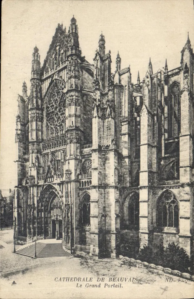 Kathedrale von Beauvais — Der Große Portal — ND. PELO - Vorderseite
