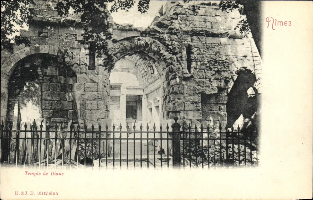 Templo de Diana — ruínas em Plîmes — R.&J. D. 10442 - Frente