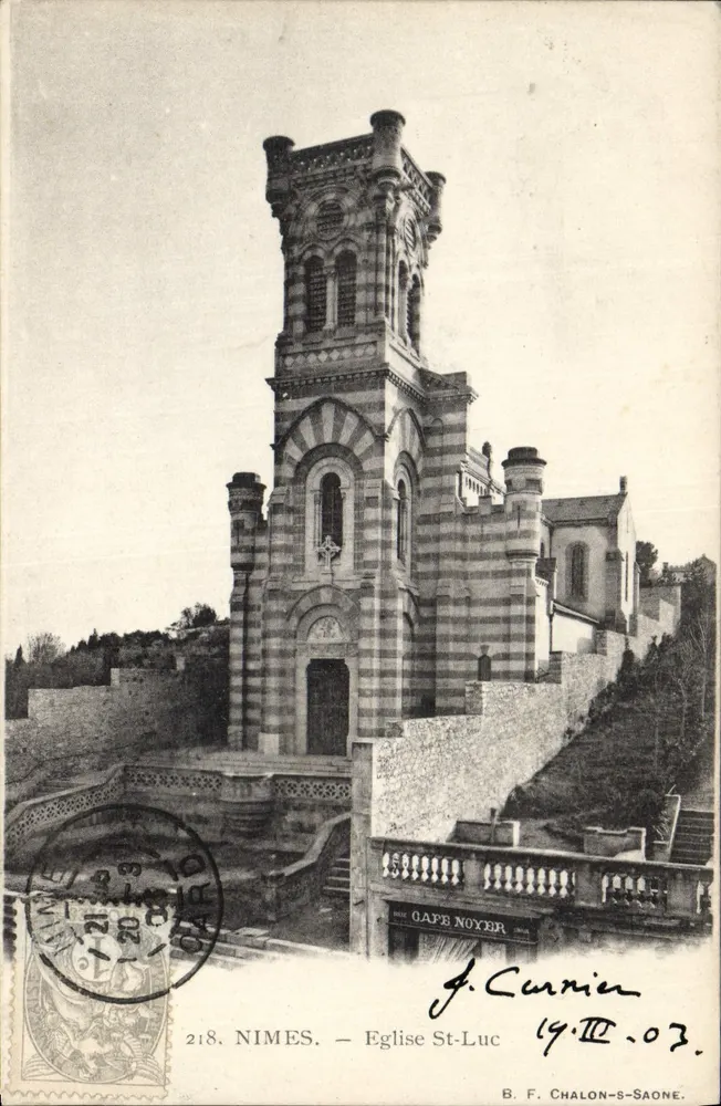 Nîmes — Igreja de São Luc — J. Currien, n°218 - Frente