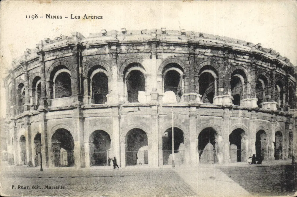 Nîmes - As Arenas — P. Ruat, editor, Marselha, n° 1198 - Frente