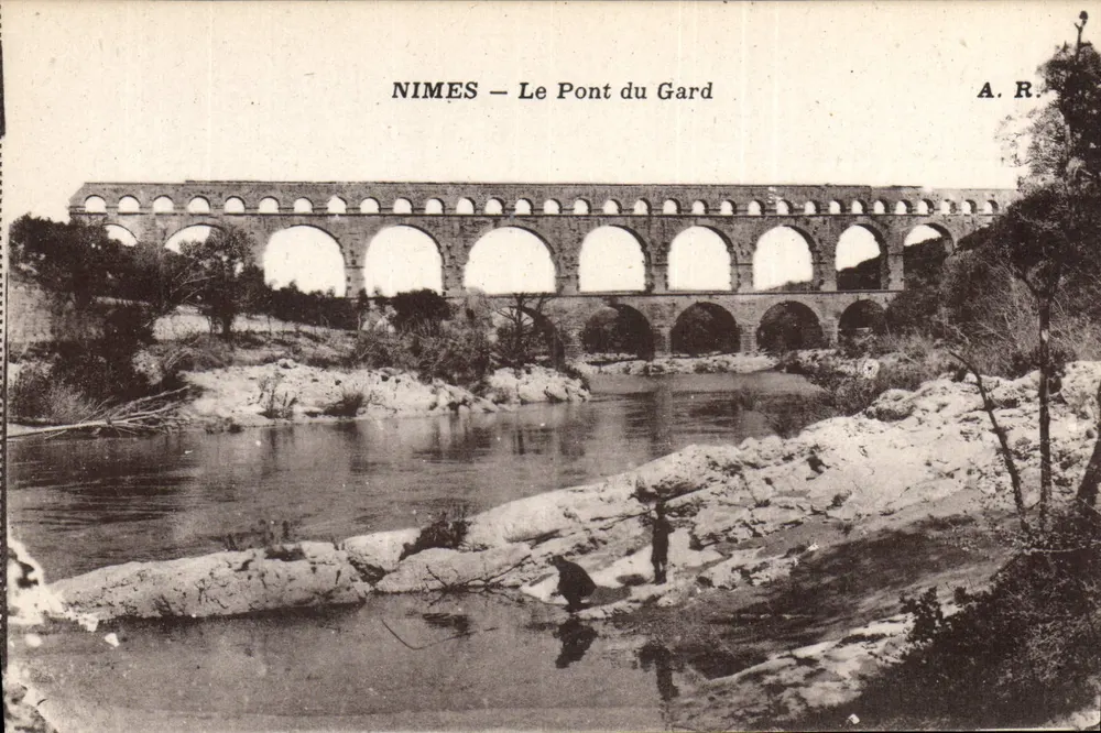 NIMES — Most Gard — A. R. - Awers