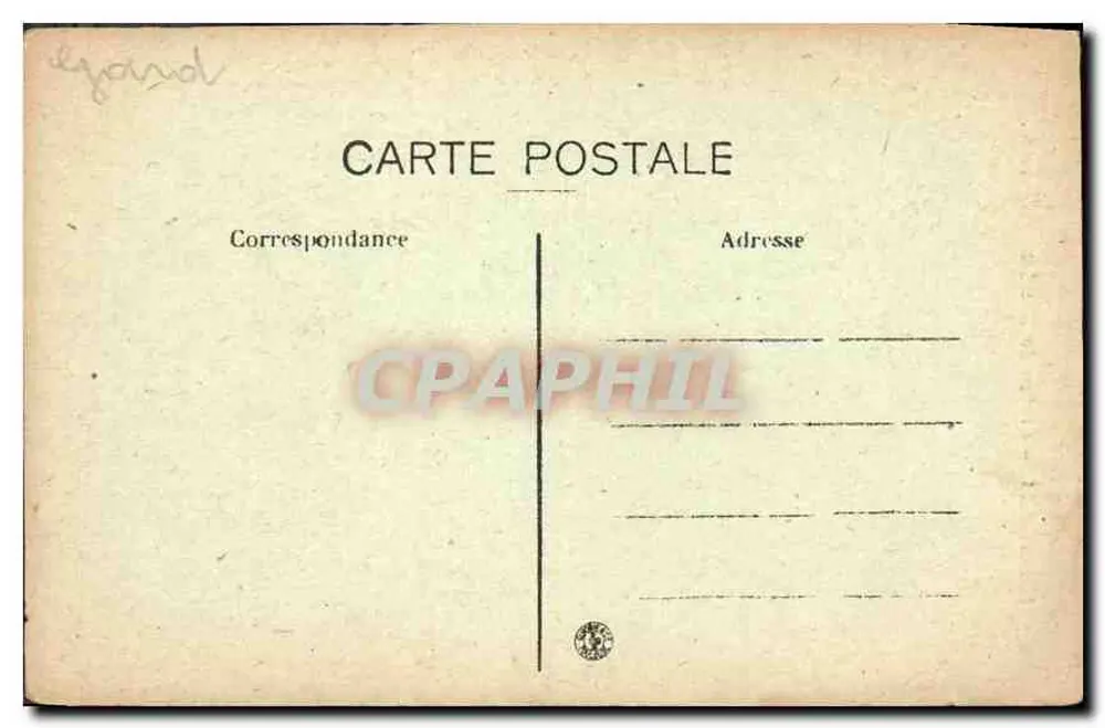 Nîmes — Estátua de Daudet — A.R. - Verso