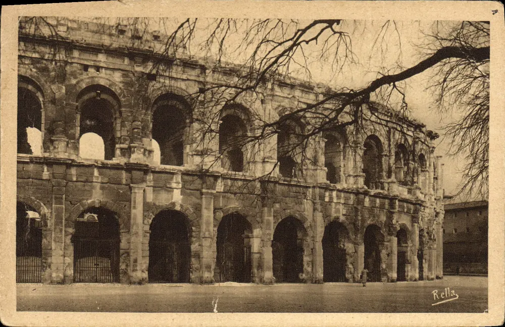 Nîmes (Gard) — Die Arenen (römischer Amphitheater) — Realisation Cité BELLA - Vorderseite