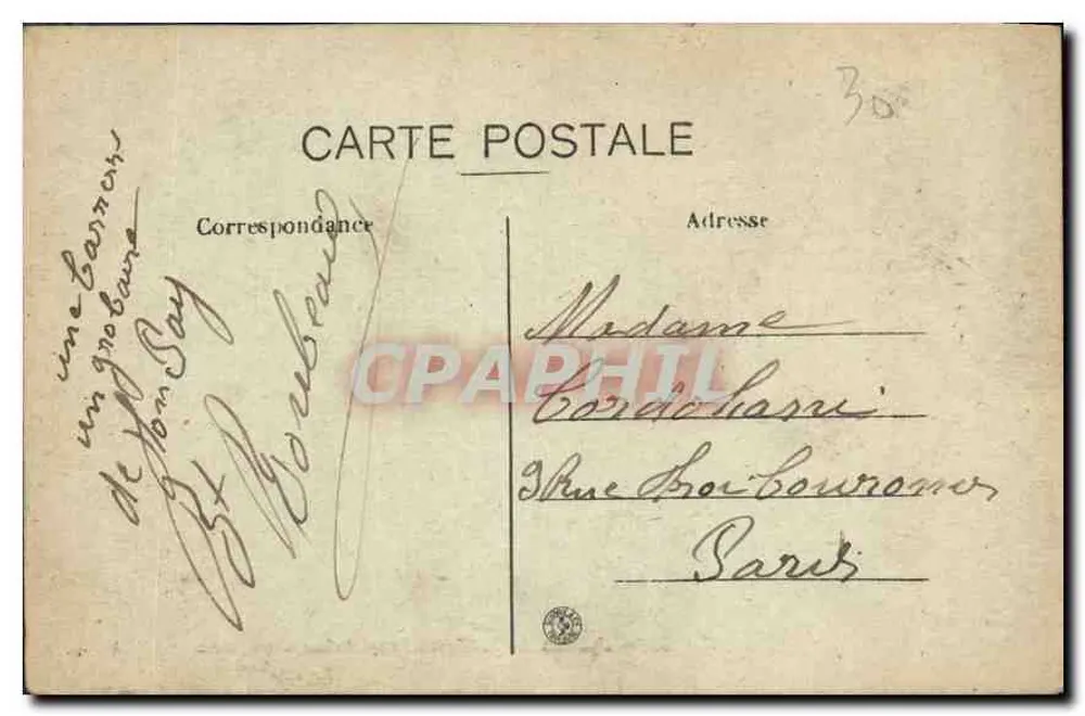 Nîmes — Fontänenpark, römische Bäder — Graphil, Nr. 27 - Rückseite