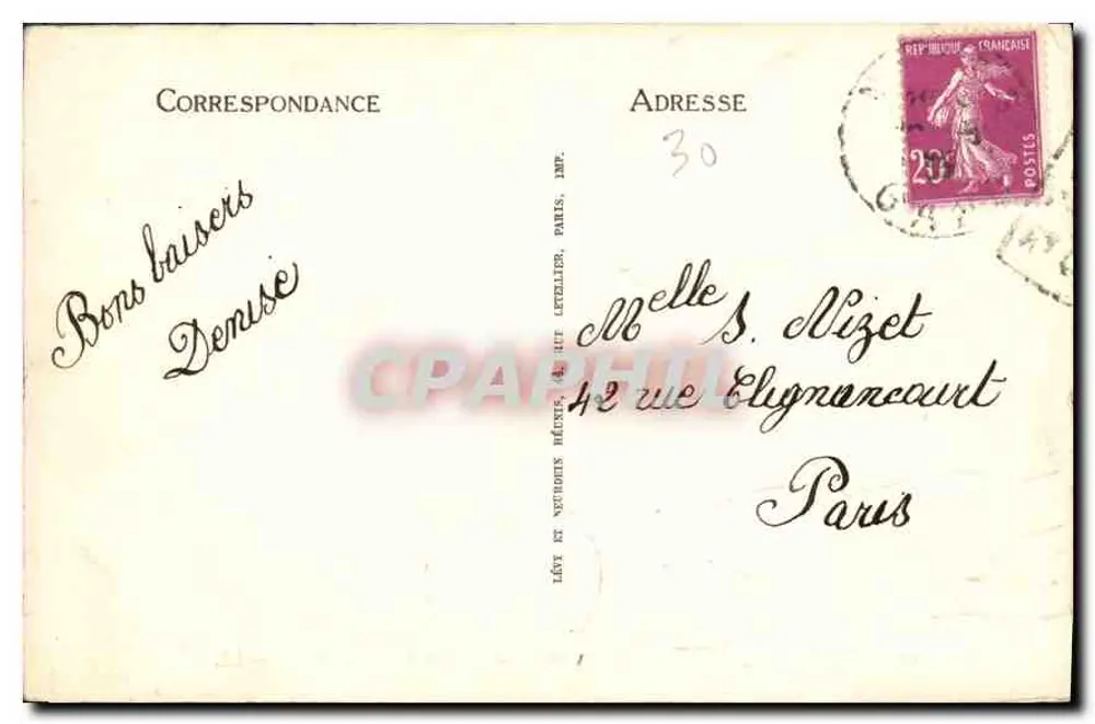 NIMES — Le Jardin de la Fontaine — La Source et les Bains — LL. — Nr. 109 - Rückseite